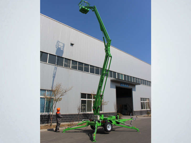 Trailer boom lift